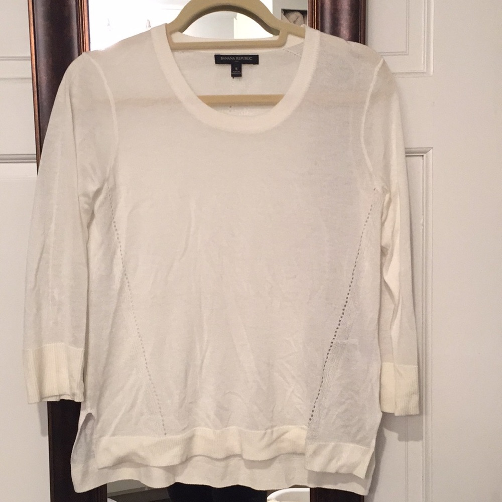 Banana republic cream sweater